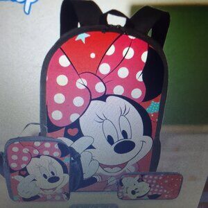 Bundle 3pcs-set large-capacity Disney backpack/lunch box/pencil case brand new